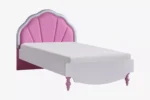 Ροζ παιδικό κρεβάτι Kivotos Oniron με σχήμα κοχύλι