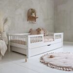 Κρεβάτι Καναπές Basic Duo με Κάγκελα  23cm & Συρτάρι σε Λευκό Χρώμα  100×200cm  Luletto (Δώρο 10% έκπτωση στο Στρώμα)