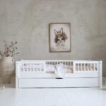 Κρεβάτι Καναπές Basic Duo με Κάγκελα  23cm & Συρτάρι σε Λευκό Χρώμα  100×200cm  Luletto (Δώρο 10% έκπτωση στο Στρώμα) - Image 2