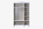 Ντουλάπα  3φυλλη Juliette White 21501 Kupa - Image 9