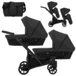 Πολυκαρότσι Διδύμων IVENTO Duo 3 in 1 Eco Black Kunert, μαύρο