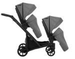 Πολυκαρότσι Διδύμων IVENTO Duo 3 in 1 Grey Kunert: Διπλό καρότσι γκρι