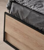 Κρεβάτι μονό NEON TEEN NO-106 Gencecix, 100x200cm, με ξύλινο κεφαλάρι.