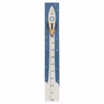 Ξύλινο Αναστημόμετρο διάστημα 200423 Atmosphera σε σχήμα πυραύλου για παιδιά.