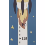 Ξύλινο αναστημόμετρο Atmosphera διάστημα 200423 με σχέδιο διαστημικού πυραύλου για παιδιά