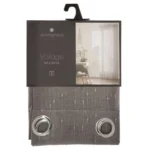 Κουρτίνα Atmosphera γκρι με ασημί κρίκους. Παιδική κουρτίνα Ροζ 146274P