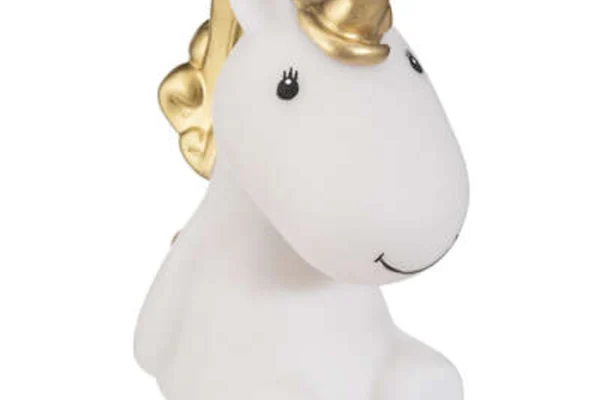 Φωτάκι νυκτός Μονόκερος Atmosphera, χαριτωμένο λευκό φωτιστικό για παιδικό δωμάτιο.