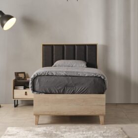 Μονό κρεβάτι 100x200cm NEON TEEN NO-106 Gencecix με ξύλινο σκελετό.