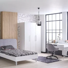 Κρεβάτι ημίδιπλο 120x200cm Likya 21412 Kupa, άνετο και μοντέρνο