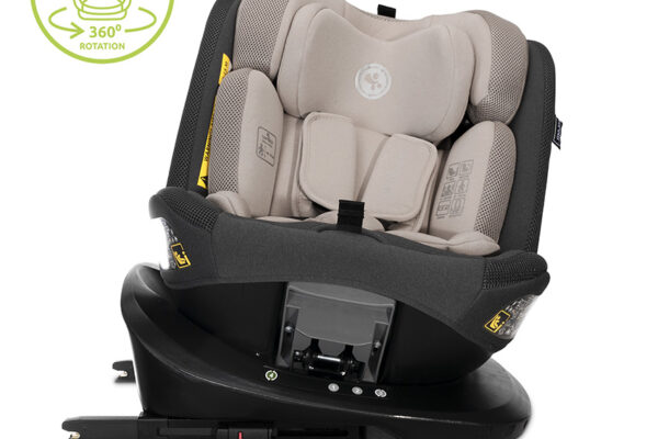Κάθισμα αυτοκινήτου Lorelli IMOLA i-Size Isofix 360° περιστροφής, μπεζ.