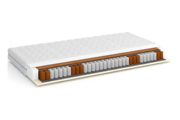 Στρώμα Ande 90x200 με ελατήρια, latex και κοκκοφοίνικα, μέτριας σκληρότητας.