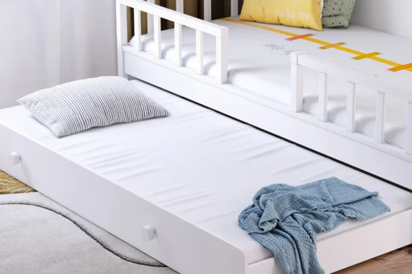 Λευκό συρτάρι κρεβατιού Cilek MW-1322. Έξτρα συρτάρι κρεβατιού.