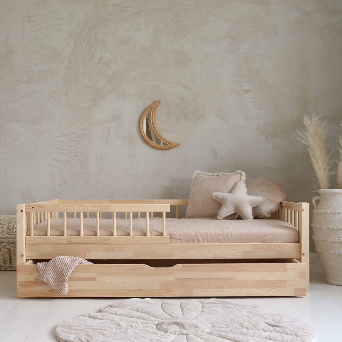 Luletto κρεβάτι καναπές Montessori Bello Plus 90x200 με συρτάρι.