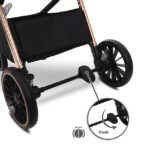 Πολυκαρότσι BIANCA 3 σε 1 Lorelli black: καρότσι μωρού υψηλής ποιότητας.