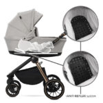 Πολυκαρότσι BIANCA 3 σε 1 Lorelli, καρότσι μωρού με σύστημα anti-reflux.