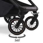 Πολυκαρότσι BIANCA 3 σε 1 Lorelli: Καρότσι μωρού με περιστρεφόμενους τροχούς.