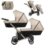 Πολυκαρότσι Διδύμων IVENTO Duo 3 in 1 Eco Cappuccino Kunert με τσάντα