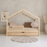 Παιδικό κρεβάτι Montessori HouseBed Fello Plus Luletto με συρτάρι.