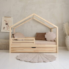 Παιδικό κρεβάτι Montessori HouseBed Fello Plus Luletto με συρτάρι.