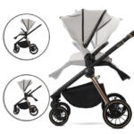 Πολυκαρότσι BIANCA 3 σε 1 Lorelli, μαύρο και χρυσό καρότσι μωρού.