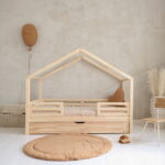 Παιδικό κρεβάτι Montessori HouseBed Fello Duo Plus με συρτάρι Luletto.