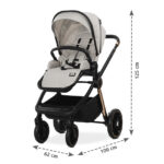 Πολυκαρότσι BIANCA 3 σε 1 Black Lorelli: κομψό καρότσι μωρού.