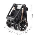 Πολυκαρότσι BIANCA 3 σε 1 Black Lorelli: Καρότσι μωρού 3 σε 1.