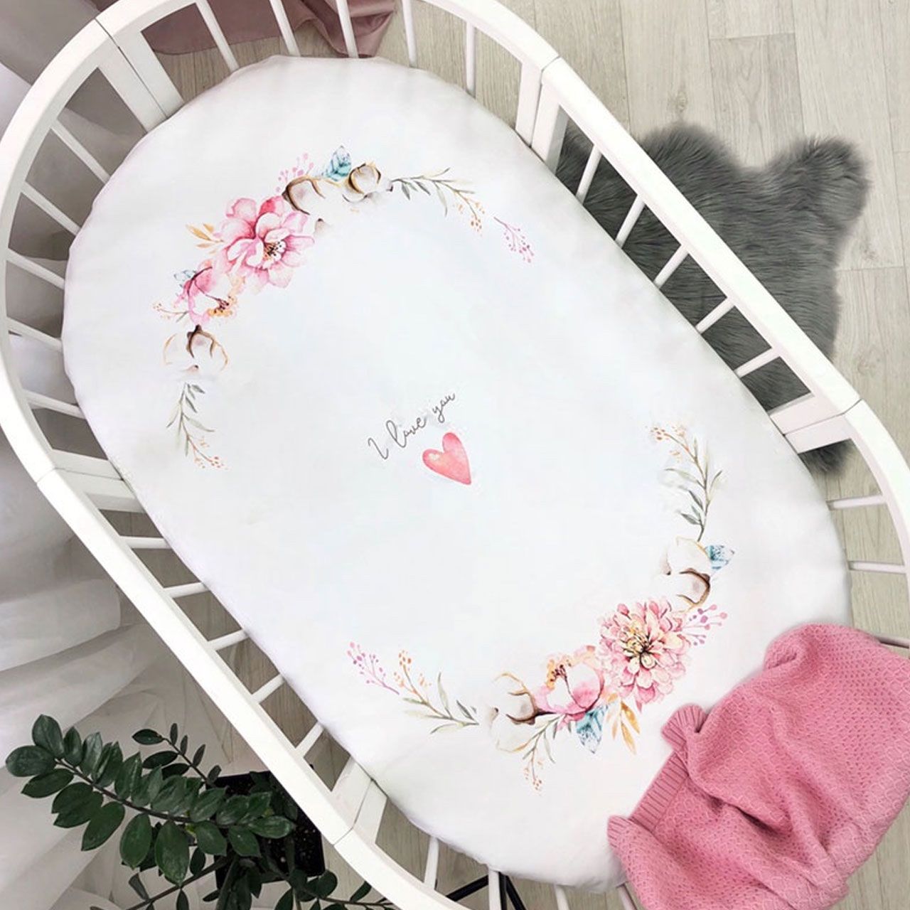 Κατωσέντονο Μεγάλο με λάστιχο I Love You για Nika Bed/Smart Bed Ingvart