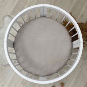 Κατωσέντονο Polka Dot Beige για Smart Bed Ingvart: Στρόγγυλο/Οβάλ με λάστιχο