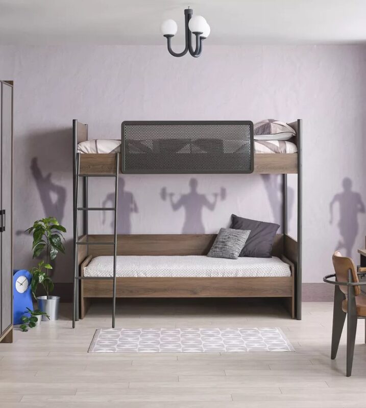 Κουκέτα Action 100x200cm Kupa: Ξύλινη κουκέτα με μεταλλικές λεπτομέρειες.