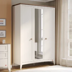 Παιδική 3φυλλη ντουλάπα Lapel LA-1002 Cilek: Λευκή παιδική ντουλάπα 3 θυρών.