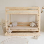 Κουκέτα  Basic Plus με Οριζόντιο Κάγκελο & Συρτάρι Αποθήκευσης σε Φυσικό  Ξύλο  90×200cm  Luletto (Δώρο 10% έκπτωση στα Στρώματα) - Image 2