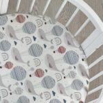 Κατωσέντονο Φάλαινες για Smart Bed Ingvart: σεντόνι με λάστιχο, στρογγυλό/οβάλ.