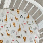 Κατωσέντονο Σαφάρι για Smart Bed Ingvart. Μοτίβο με ζώα, ελαστικό, στρογγυλό/οβάλ.