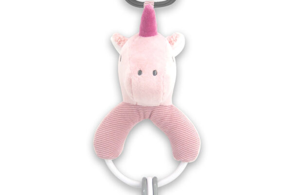 Κρεμαστή Λούτρινη Κουδουνίστρα Unicorn Pink Lorelli, παιχνίδι για μωρά