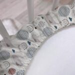 Κατωσέντονο μικρό με λάστιχο, σχέδιο φάλαινες, για Smart Bed Ingvart.