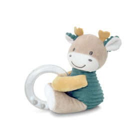 Κουδουνίστρα Lorelli με λούτρινο ζωάκι, παιχνίδι με κρίκο για μωρά.