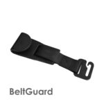 BeltGuard: Μαύρος προφυλακτήρας ζώνης ασφαλείας, ρυθμιζόμενος και ανθεκτικός.