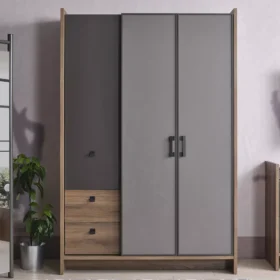 Ντουλάπα 3φυλλη Action 22301 Kupa: μοντέρνα ντουλάπα για την κρεβατοκάμαρα.