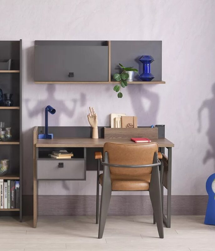 Γραφείο Action USB 22303 Kupa με συρτάρια και ραφιέρα.