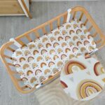 Κατωσέντονο Nika Bed/Smart Bed Ingvart με λάστιχο και σχέδιο ουράνιο τόξο