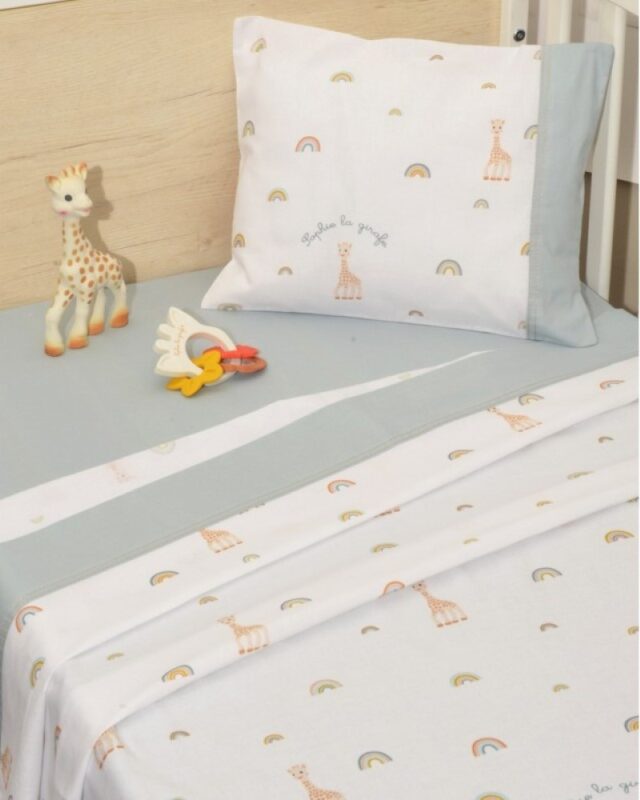Σετ σεντόνια κούνιας Sophie La Girafe Baby Oliver, βρεφικά σεντόνια
