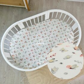 Κατωσέντονο Nika Bed/Smart Bed Ingvart με λάστιχο και σχέδιο πεταλούδες.