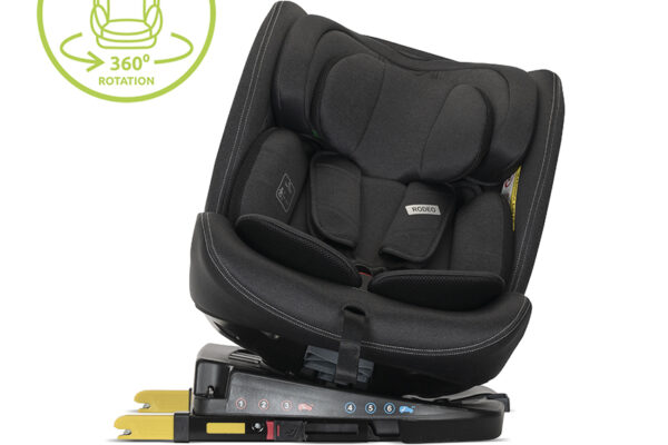 Κάθισμα αυτοκινήτου Rodeo i-Size Isofix Lorelli, περιστροφή 360, μαύρο.