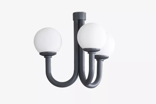 Φωτιστικό οροφής Action 22325 Kupa: Μοντέρνο φωτιστικό με τρεις λευκές σφαίρες.