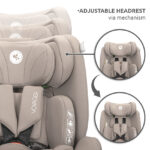 Κάθισμα αυτοκινήτου Voyager i-Size Lorelli, 40-150cm, ρυθμιζόμενο προσκέφαλο.