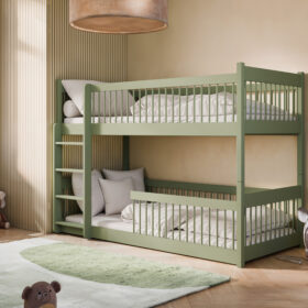 Κουκέτα Montessori Boston 90x200cm από μασίφ ξύλο, ιδανική για παιδιά.