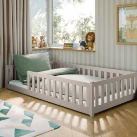 κρεβάτι montessori με κάγκελα cashmere 120x200