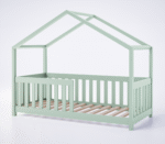 Κρεβάτι Montessori Σπιτάκι Lucek House ξύλινο 90x200cm με έκπτωση στρώματος.