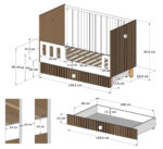 Βρεφικό Κρεβάτι  με  Συρτάρι  Loft  Cashmere   60x120cm  BC10095CA  BabyCute - Image 7